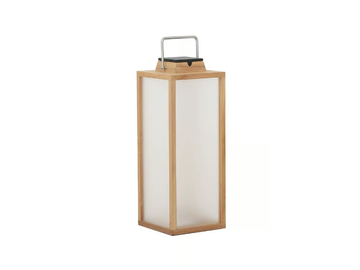 TECK233 - Solar powered teak lantern by Les Jardins® - view 2